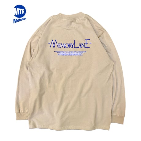 "MemoryLane"  6.5oz HeavyWeight L/S Tee Khaki