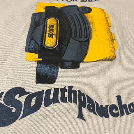 "SOUTHPAWCHOP DJ THING MIXCD SET" 6oz US COTTON L/S Tee SAND