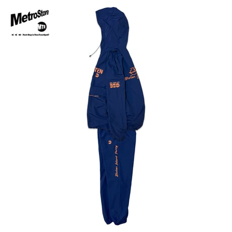 "StatenIslandFerry" Cottonlike NYLON PANTS  NAVY