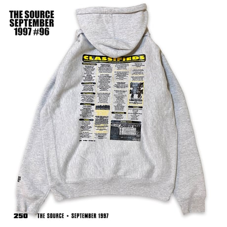 "CLASSIFIEDS 97" HeavyWeightHoodie AshGrey