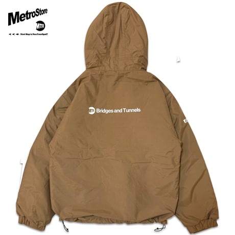 "MTR Bridge and Tunnels" NYLON Heavy JKT  BEIGE BROWN