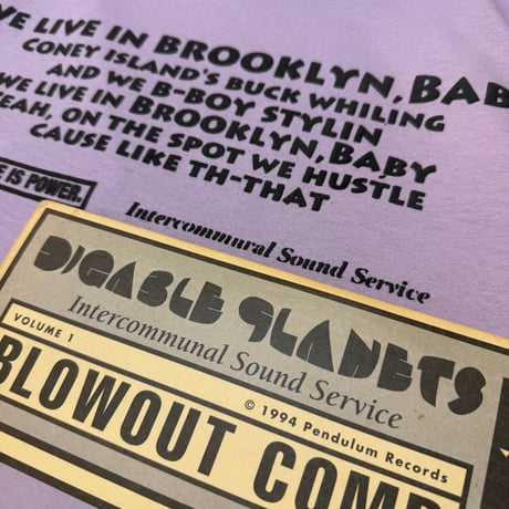 ”Return of the 90`s" BoroughCheck 6oz US COTTON S/S Tee LightPurple