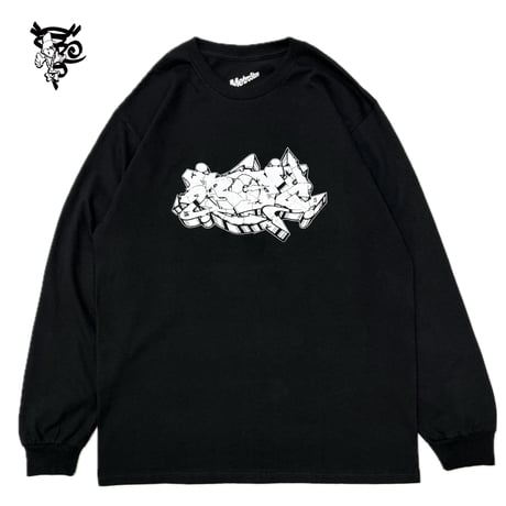 "BOM5" US COTTON L/S Tee BLK