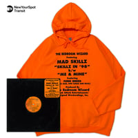 "BedroomWizard" 8oz Hoodie pt1 蛍光Orange