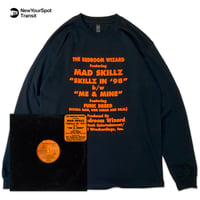 "BedroomWizard" US COTTON 6oz L/S Tee Black