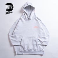 "STATEN ISLAND FERRY CREW TYPE" 10oz COTTON HOODIE ASH GRAY