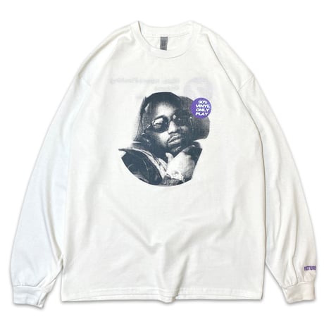 "Kool G Rap " 6oz US COTTON L/S Tee White