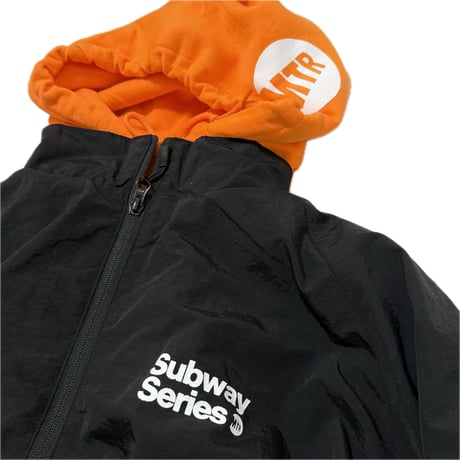 "SubwaySeries"Cottonlike NYLON JKT Black