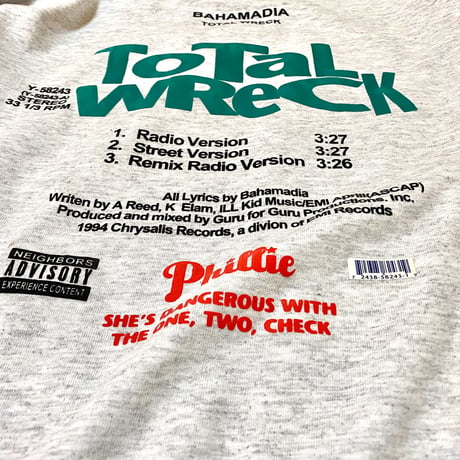 "Phillie VINYL" LongSleeve Tee Ash