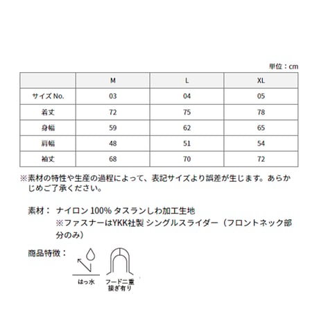 "IT AIN'T HARD TO TELL" NYLON ANNORAK PARKA  Black