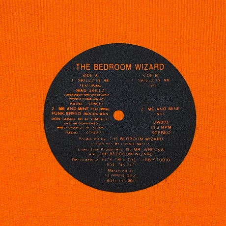 "BedroomWizard" 8oz Hoodie pt2  蛍光Orange