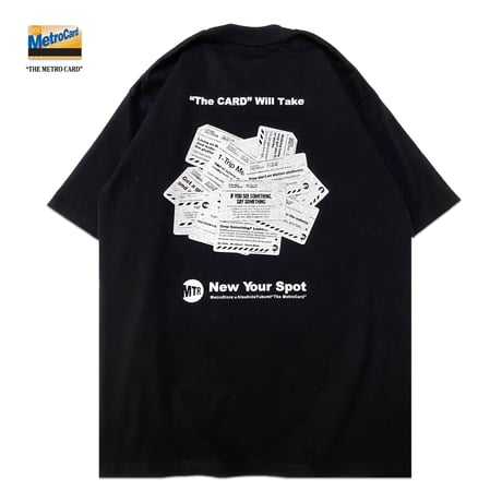 "The MetroCard" 6.5oz HeavyWeight Tee BLK