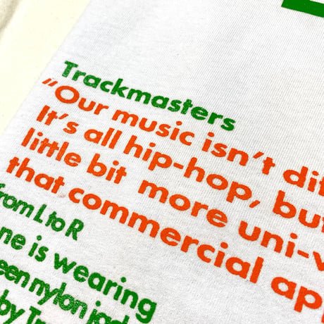 "THE TRACKMASTERS" 6.5oz HEAVY WEIGHT PROCLUB Tee White