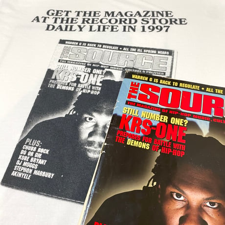 "THE MAGAZINE 1997" 6.1oz Garment Dyed Tee White