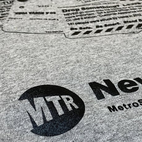 "The MetroCard" 6.5oz HeavyWeight Tee Grey
