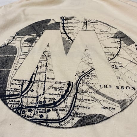 ”TheMap1987”  GarmentDye 6.1oz Tee Ivory