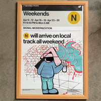 ROB ADER "N Train" Announcement Poster