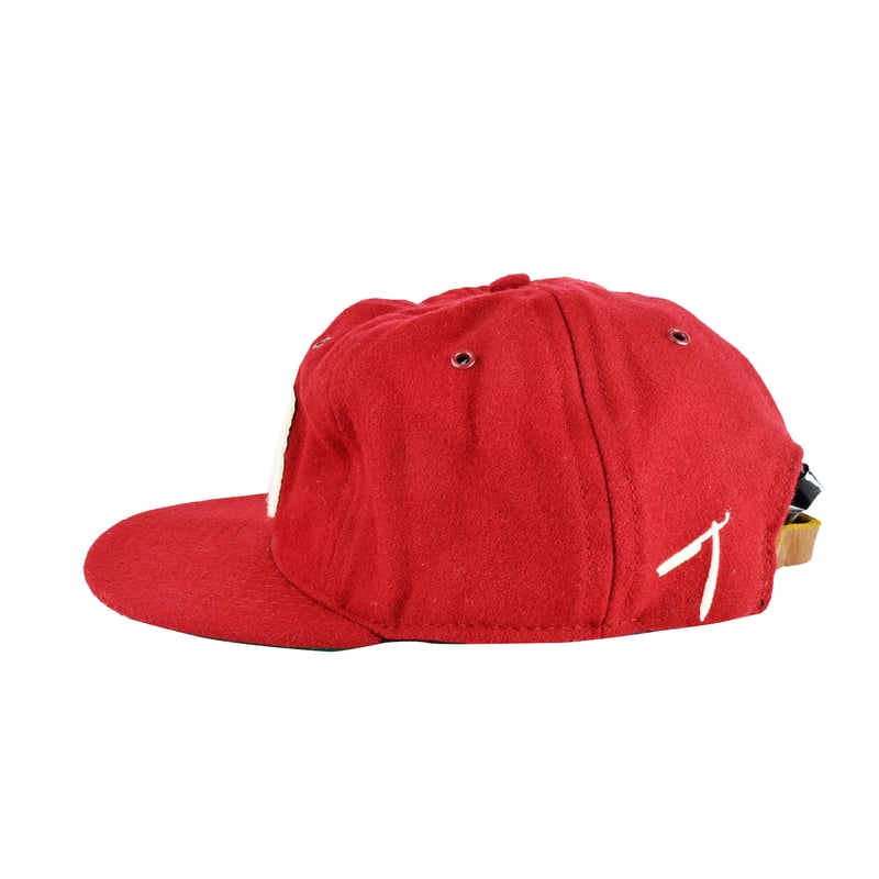 レア レッドNY EBBETS FIELD FLANNELS ウールキャップ EBBETS FIELD FLANNELS(ファッション) エベッツフィールド