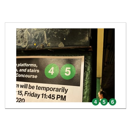 A3 POSTER "4.5.6Train Lexington Ave"