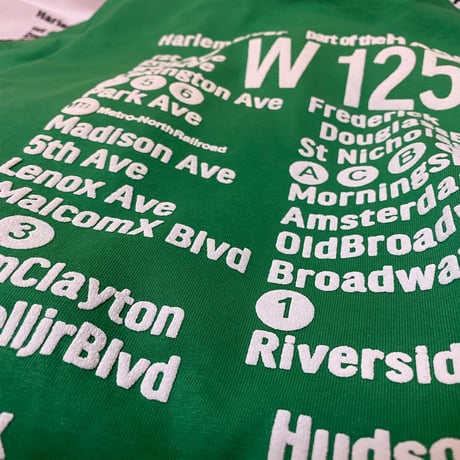 "HARLEM"Tee 6.5oz HeavyWeight Green