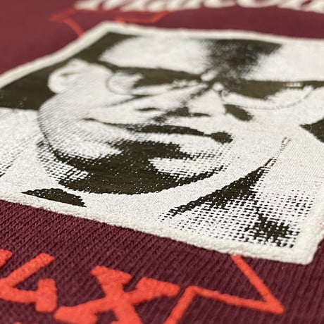 "Real Malcolm X" US COTTON 6oz  L/S Tee バーガンディ