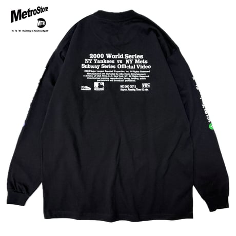 "SubwaySeries"6.5oz HeavyWeight L/S Tee Blk
