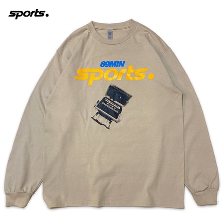 "SOUTHPAWCHOP DJ THING MIXCD SET" 6oz US COTTON L/S Tee SAND