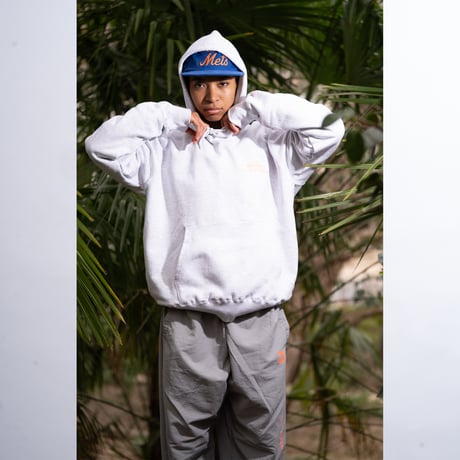 "STATEN ISLAND FERRY CREW TYPE" 10oz COTTON HOODIE GREEN