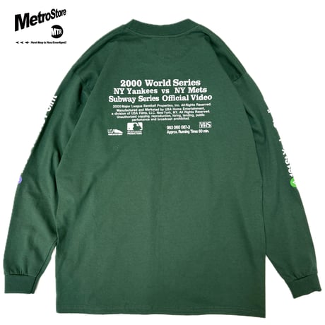 "SubwaySeries"6.5oz HeavyWeight L/S Tee Green