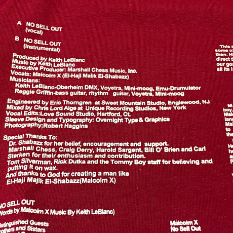”NO SELL OUT Tee ” CardinalRed