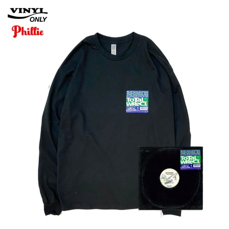 "Phillie VINYL" LongSleeve Tee Black