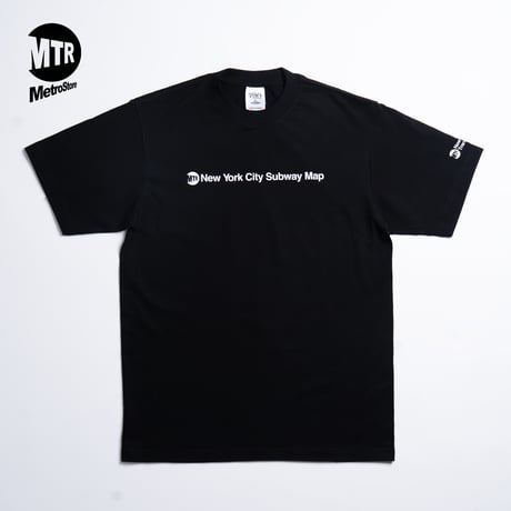 "STATEN ISLAND SUBWAY MAP Pt2" 7.5 oz Max Heavyweight S/S Tee Black