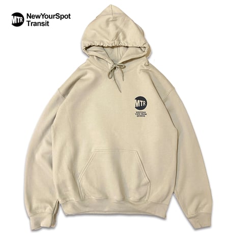 "ViewFromQueens" 8oz HOODIE SAND