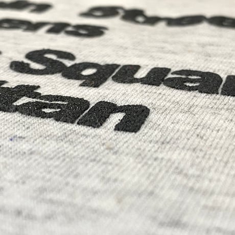 "The 7Train" 6oz US COTTON L/S Tee Ash