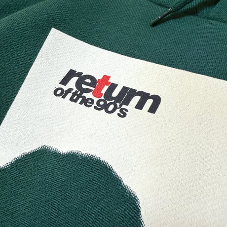 "Return of the 90's" 10oz Hoodie  Green