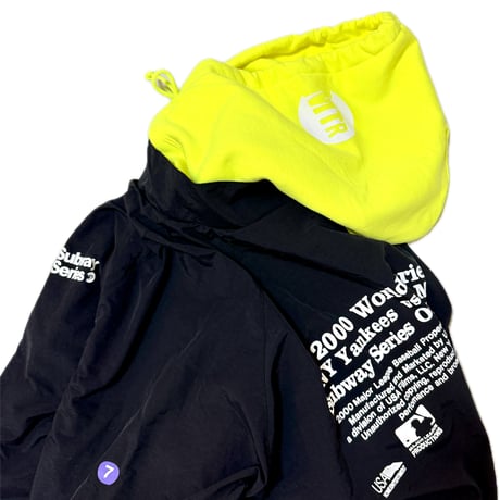"MTR" 8oz Cotton Hoodie　SafetyGreen