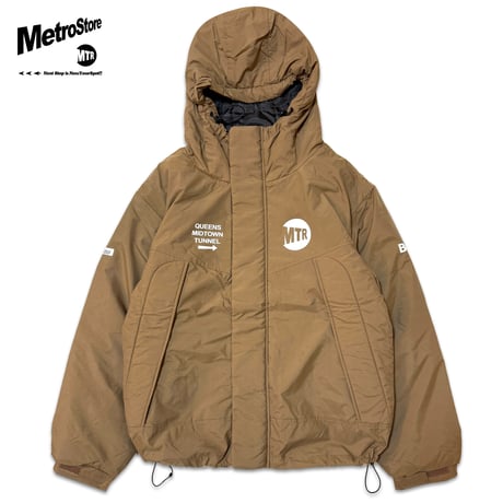 "MTR Bridge and Tunnels" NYLON Heavy JKT  BEIGE BROWN
