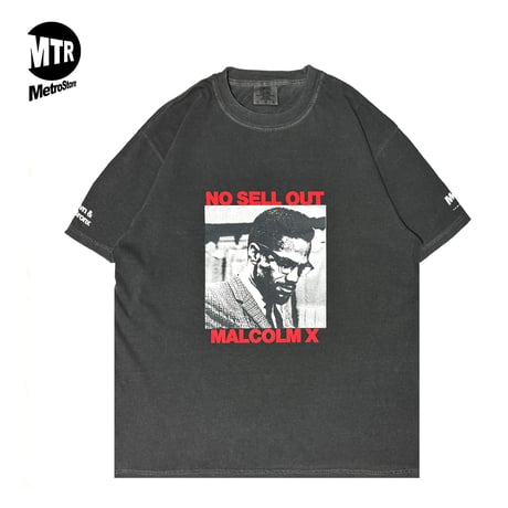 "NO SELLOUT" 6.1oz GarmentDye Tee PepperBlack
