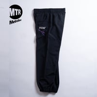 "STATEN ISLAND BUS MAP" COTTONLIKE NYLON PANTS BLACK