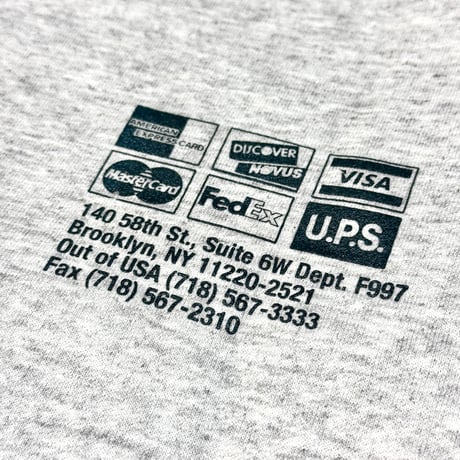 "UPSTAIR RECORDS" 8oz US Hoodie AshGrey