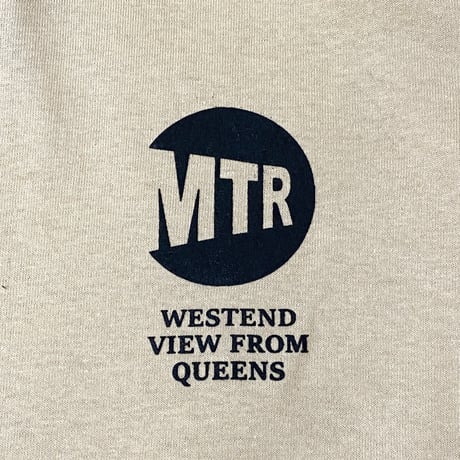 "ViewFromQueens" 6oz US COTTON S/S Tee SAND