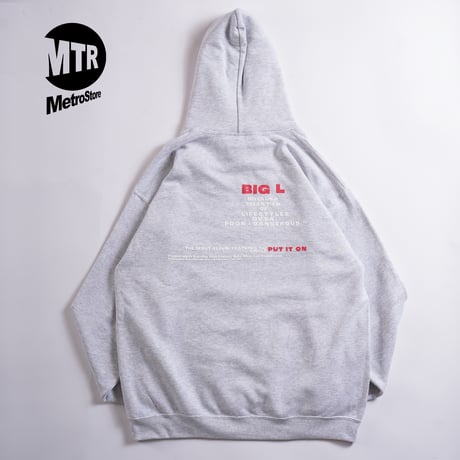 "BIG L DEBUT ALBUM AD" 8oz Hoodie ASH