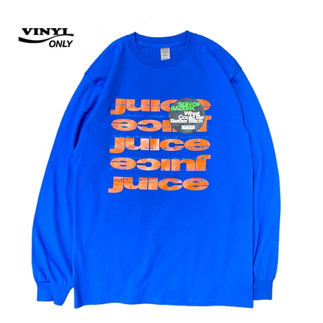 "Juice"  6oz  US Cotton L/S Tee Blue