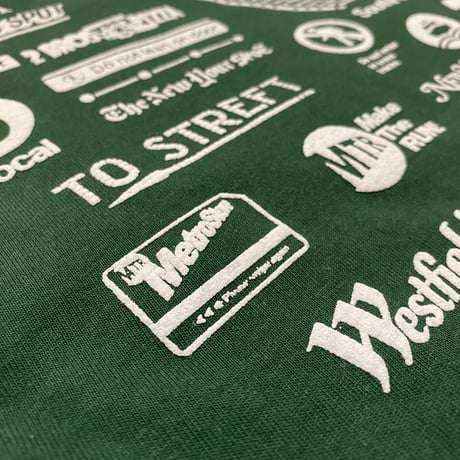 "Lexington Av Local" 6.5oz HeavyWeight L/S Tee Green