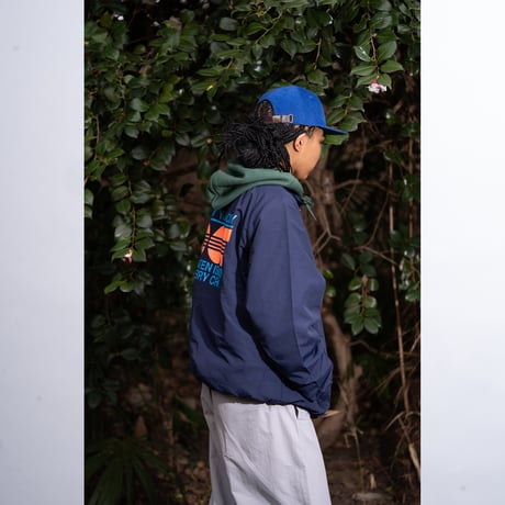 "STATEN ISLAND FERRY CREW TYPE" NYLON TRACK JKT  NAVY