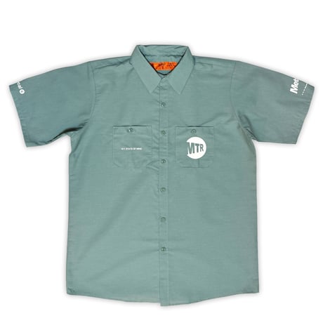 "KENNEDY FRIED CHICKEN" 4.25oz RED KAP WorkShirt LightGreen