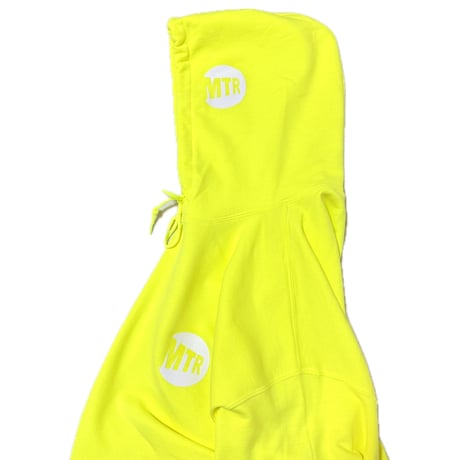 "MTR" 8oz Cotton Hoodie　SafetyGreen