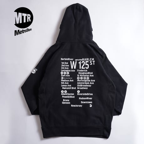 "THE HARLEM" 13.5oz HeavyWeight Hoodie BLACK