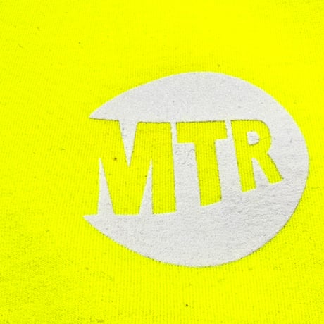 "MTR" 8oz Cotton Hoodie　SafetyGreen