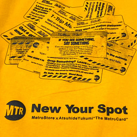 "The MetroCard" 6.5oz HeavyWeight Tee Yellow